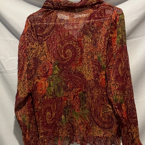 Coldwater Creek Multicolor Paisley Blouse - Picture 4 of 7